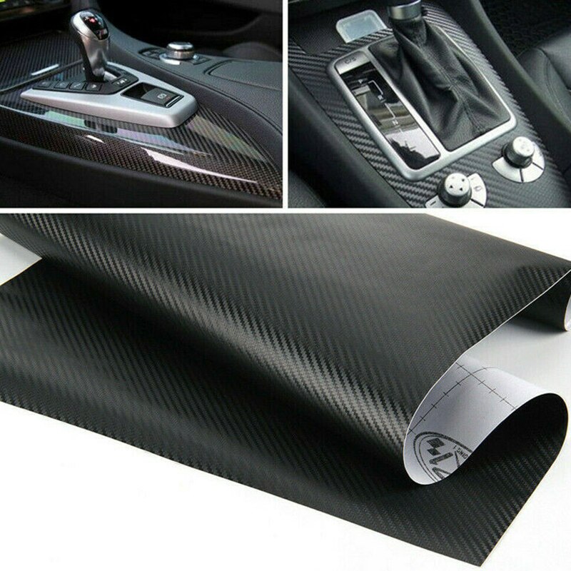 5D Car Wrap Vinyl Film 1 Roll Carbon Fiber High Glossy Sticker with Air Bubble Free For Vehicle Decoration DIY Decal Sticker