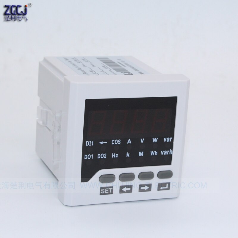 digital panel power meter with RS485 communication A V cos Hz var power actor meter Single phase multifunction power meter