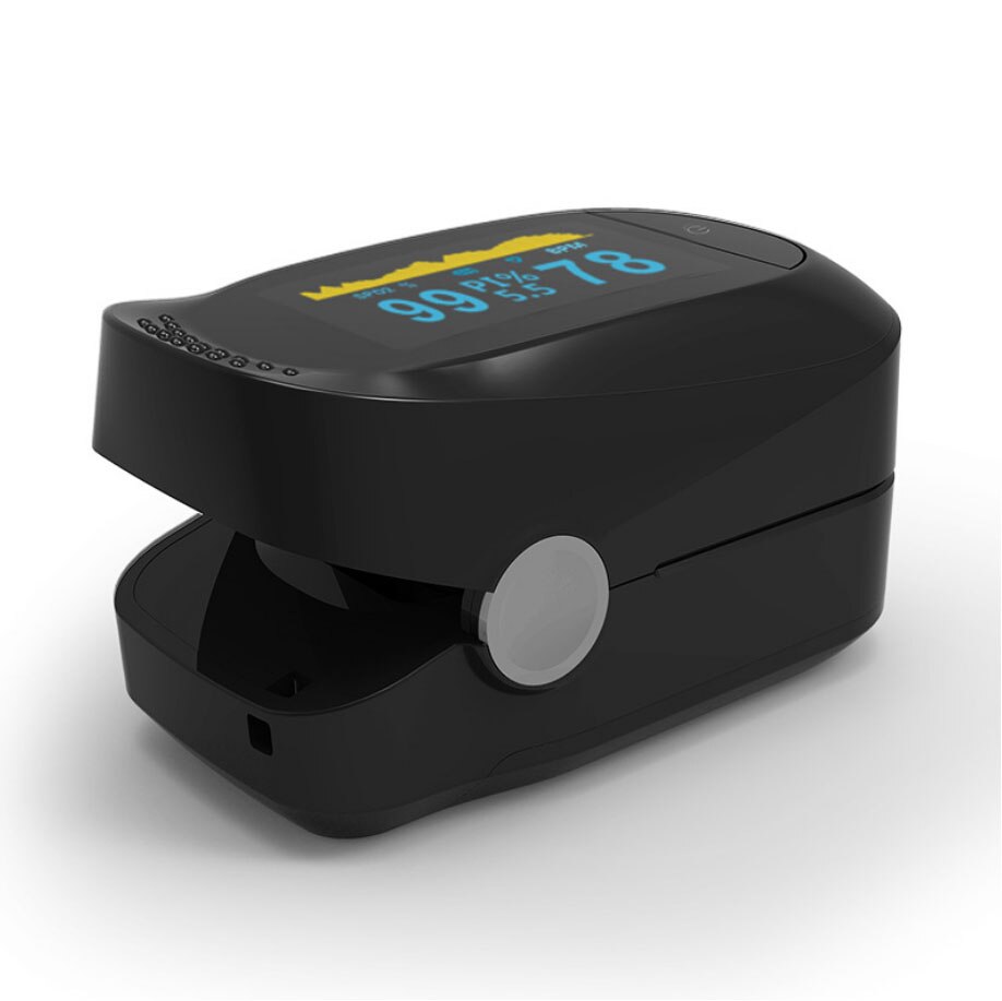 Fingertip Pulse Oximeter SpO2 Oxygen Saturation PI PR Sleeping Monitor OLED Display Non-invasive Detect for Elder Kis Heathcare