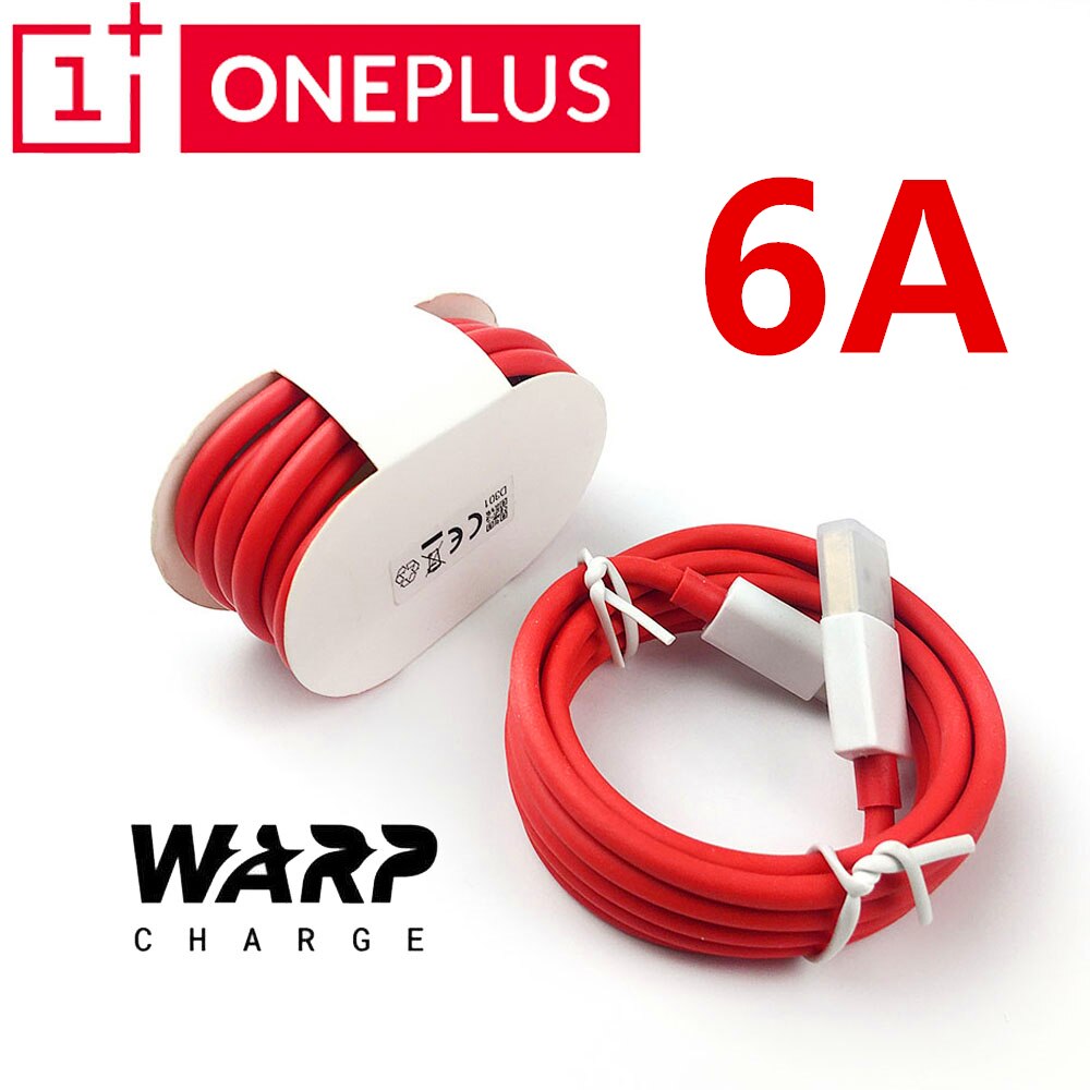 Oneplus 8 Pro Warp Charger Cable Original 6A USB Type-C Fast Charge Data Cable charge Oneplus 8 7 7t Pro 6T 6 5T 5 3T 3