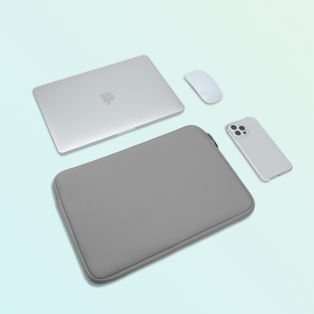 Laptoptas Sleeve Case 13 14 15 16 Inch Computer Case Voor MacBook Air 13.3 Case Xiaomi Lenovo Dell Asus Huawei HP Beschermende Tas: 12" / GRIJS