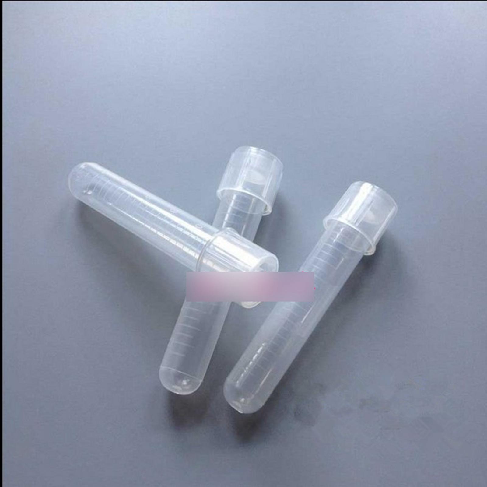 100PCS 12ML PP Cell Culture Tube Double Buckle Two Stage Cover Labware