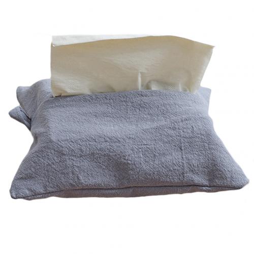 Boîte à mouchoirs en tissu, porte-serviettes en papier pour la maison et la voiture, jolie pochette pour la décoration de la maison: Gris clair