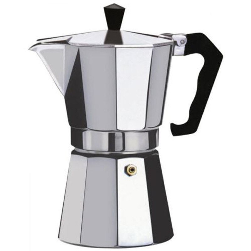 Metal Stove Top Expresso Coffee Percolator Perculator Moka Pot Latte Maker Tool Coffee Maker Large Capacity High Temperature: 3 cup   150ml