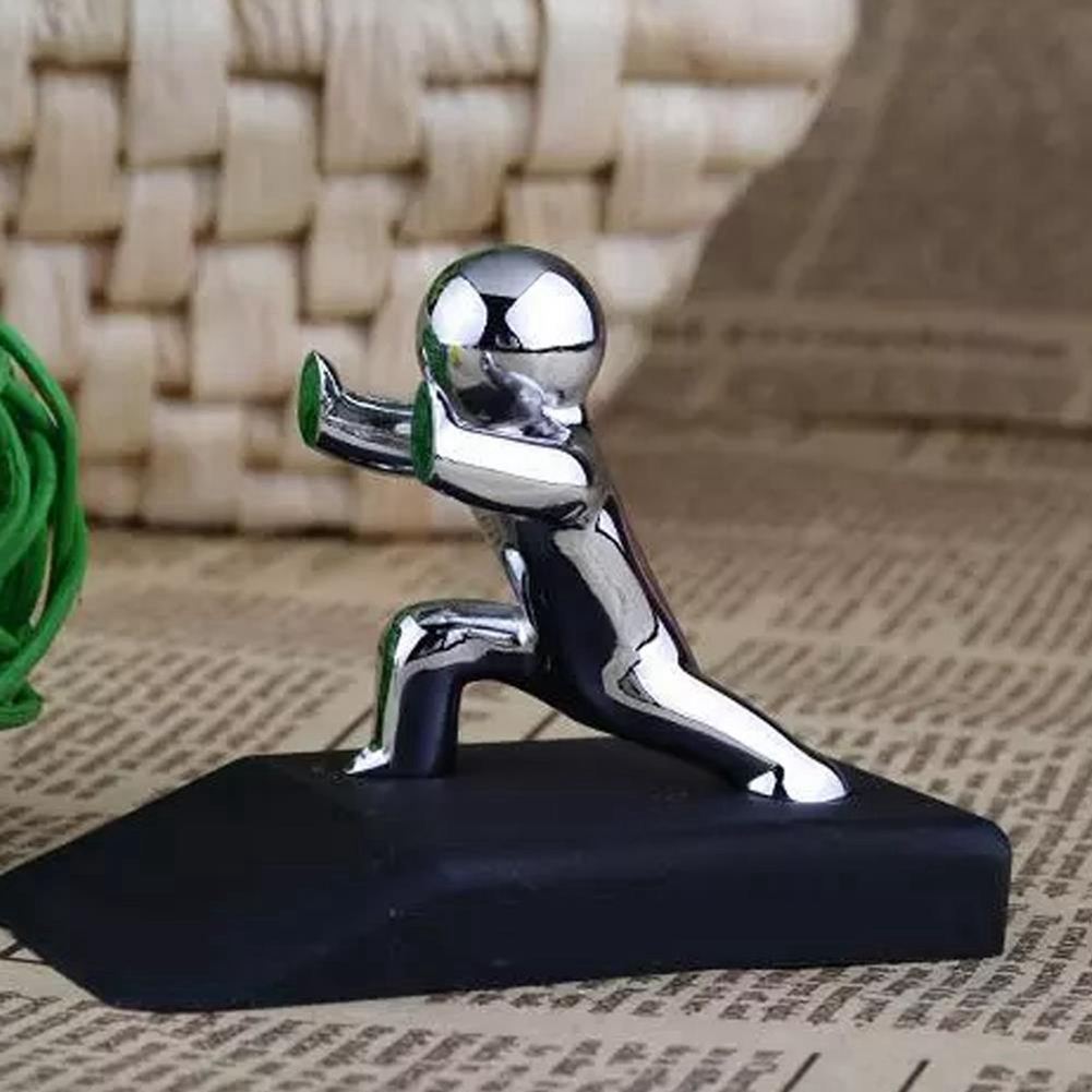 Zinc Alloy Little and Man with Non-slip Rubber Bases Door Stop Safe Anti-collision Door Stopper Rubber Novelty Decorative