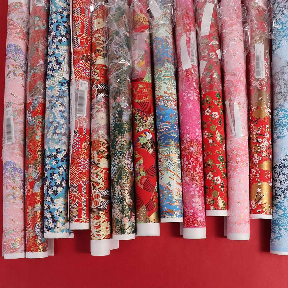 Material artístico, papel para envolver de estilo japonés, papel cortado con patrón de Sakura, papel de Origami, papel artesanal de 42x58cm, corte de papel