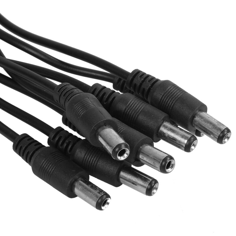 5.5x2.1mm 8 Channel Splitter DC Power Cable Power Supply For Secuirty CCTV System