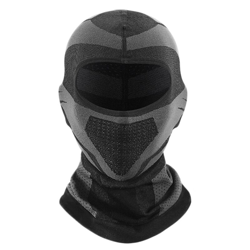 Unisex vinter balaclava skid ansiktsmask hatt vindtät varm plyschfodrad motorcykel halsvärmare gambels huva öronlock lock: C
