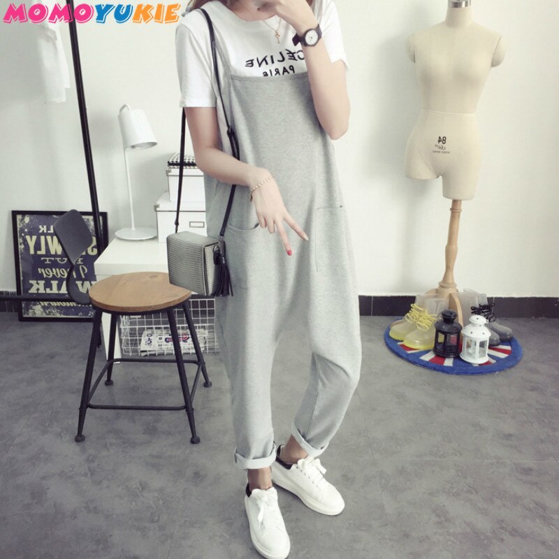 Gravid haklapp byxor gravid byxa skärp plus size xxxl kläder-för tjocka-kvinnor gravid-overall jumpsuit enfärgad kvinnor