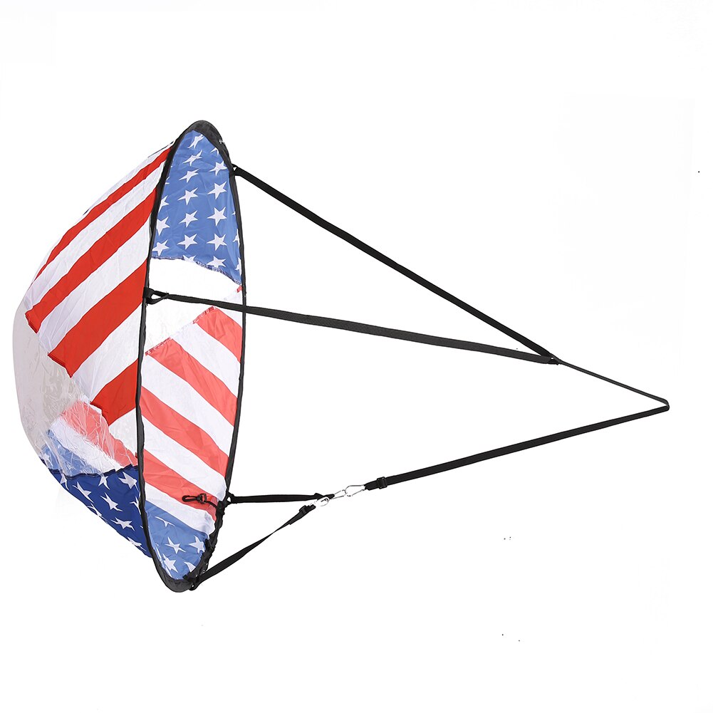 US Flag Foldable Transparent Window Wind Sail for Kayak Canoe Inflatable Boat