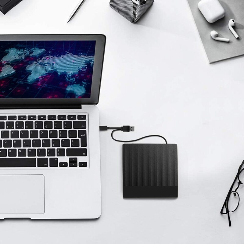 External CD DVD Drive,USB 3.0 and USB C Port High Speed Data Transfer Portable CD DVD +/-RW Drive Slim DVD/CD ROM Burner