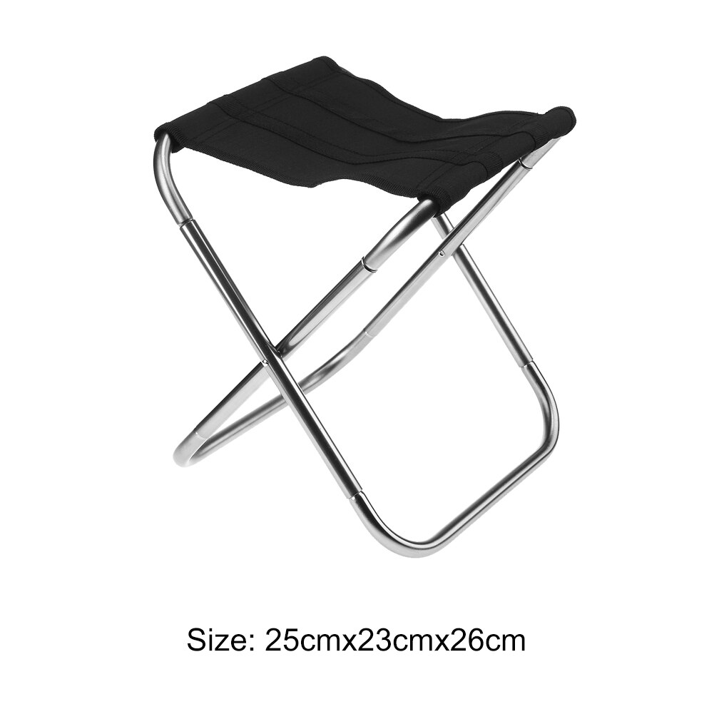 Aluminum Alloy Folding Stool Ultralight Outdoor Camping Picnic Travel Seat Chair Collapsible Camping Seats Hiking Stool: B