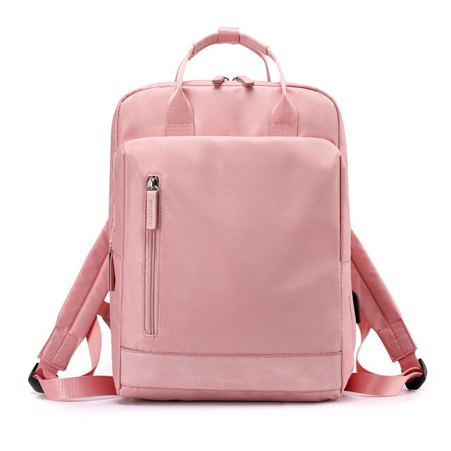 Chuwanglin Anti-diebstahl Tasche Reise Rucksack Große Kapazität Geschäft USB Ladung Männer Laptop Rucksack Hochschule Schüler Schule Tasche L901: Rosa-2