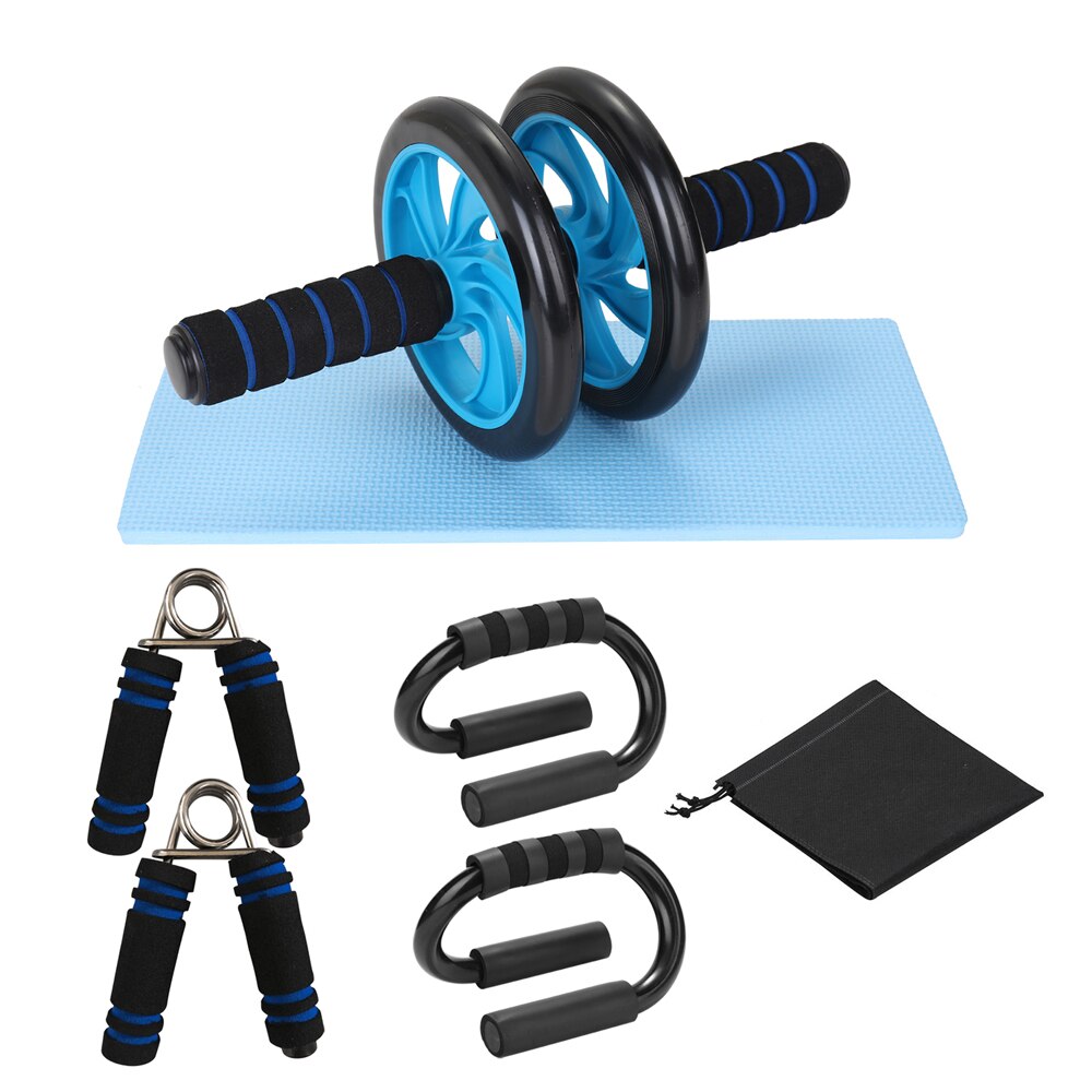 Gym Fitness Equipment Muscle Trainer Wheel Roller Kit Abdominal Roller Push Up Bar Jump Rope Workout Crossfit Sport Home Gym: Combination H