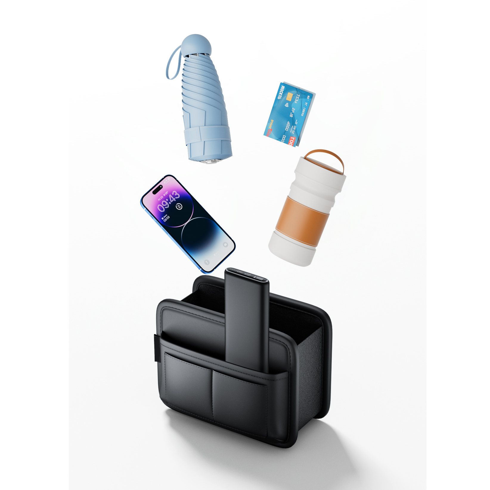 Auto Tür Lagerung Kasten PU Leder Telefon Karten Beutel Multi-tasche Auto Sitz Zurück Hängen Organizer Kleine Mülleimer Behälter zubehör