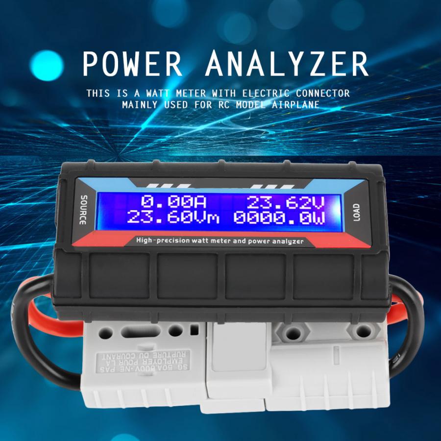 4.8v ~ 60v høj nøjagtighed wattmeter amp meter effektanalysator power meter elektriske måleværktøjer digital wattmeter