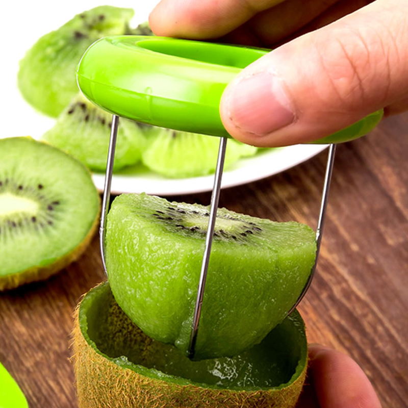 Kiwi Dunschiller Keuken Afneembare Fruit Kiwi Cutter Salade Koken Gereedschap Peeling Gadgets Keuken Gadgets Accessoires