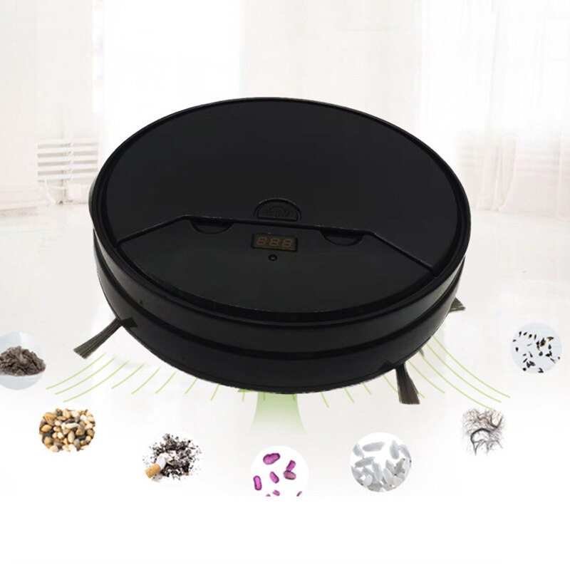 Three-In-One Full Intelligent Sweeping Robot Vacuum Cleaner Remote Control Timing Water Tank Home Sweeper