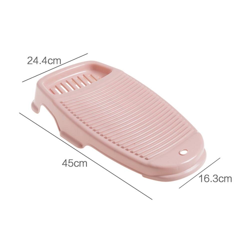 Clothes Washing Board Plastic Thicken Washboard with Soap Holder Box Bathroom Kid Clothes Cleaning Laundry Scrubbing
