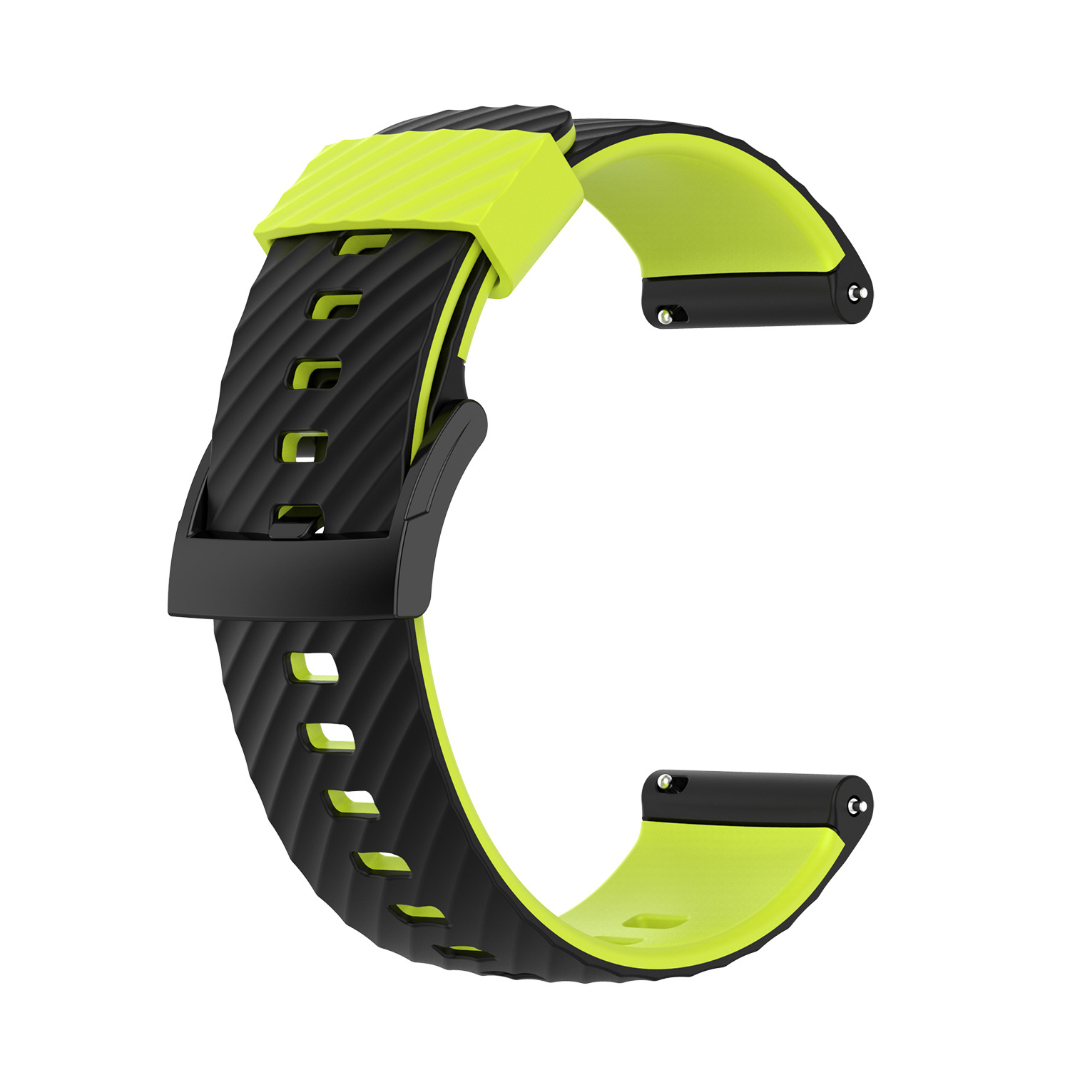 Gummi Uhr Band Für Suunto 7 Suunto 9 Armband Armband Weiche Silikon Uhr Strap Für Suunto 9 Baro/9 spartan/9 GPS Band: Black Green