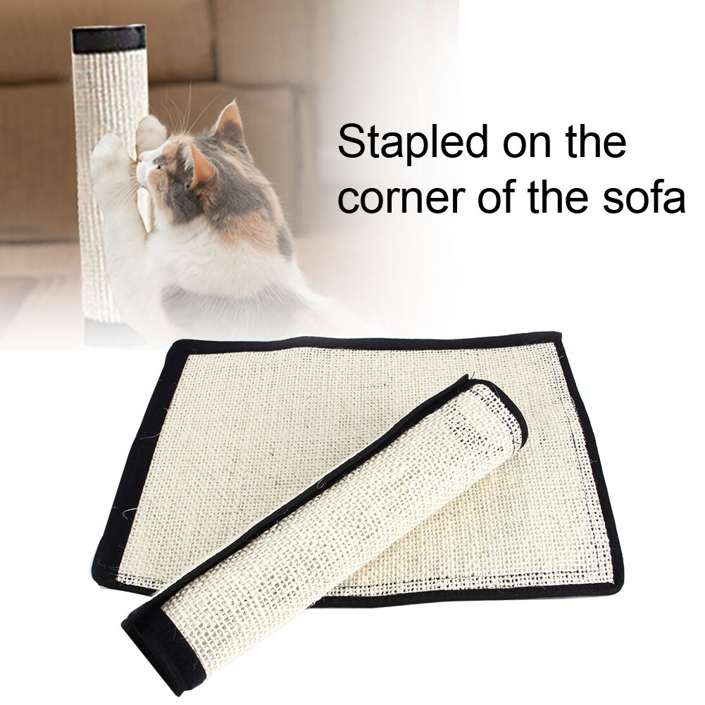 2pcs Sofa Protector Kitten Claw Care Cat Scratch Pad Sisal Mat Game Shield Toy Couch Guard Sleeping Furniture Multipurpose