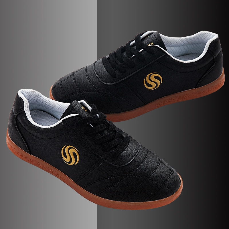 Andningsbara taekwondo skor karate kung fu brottning kampsport skor kvinna män vuxna och barn mjuka oxford sulor sneakers