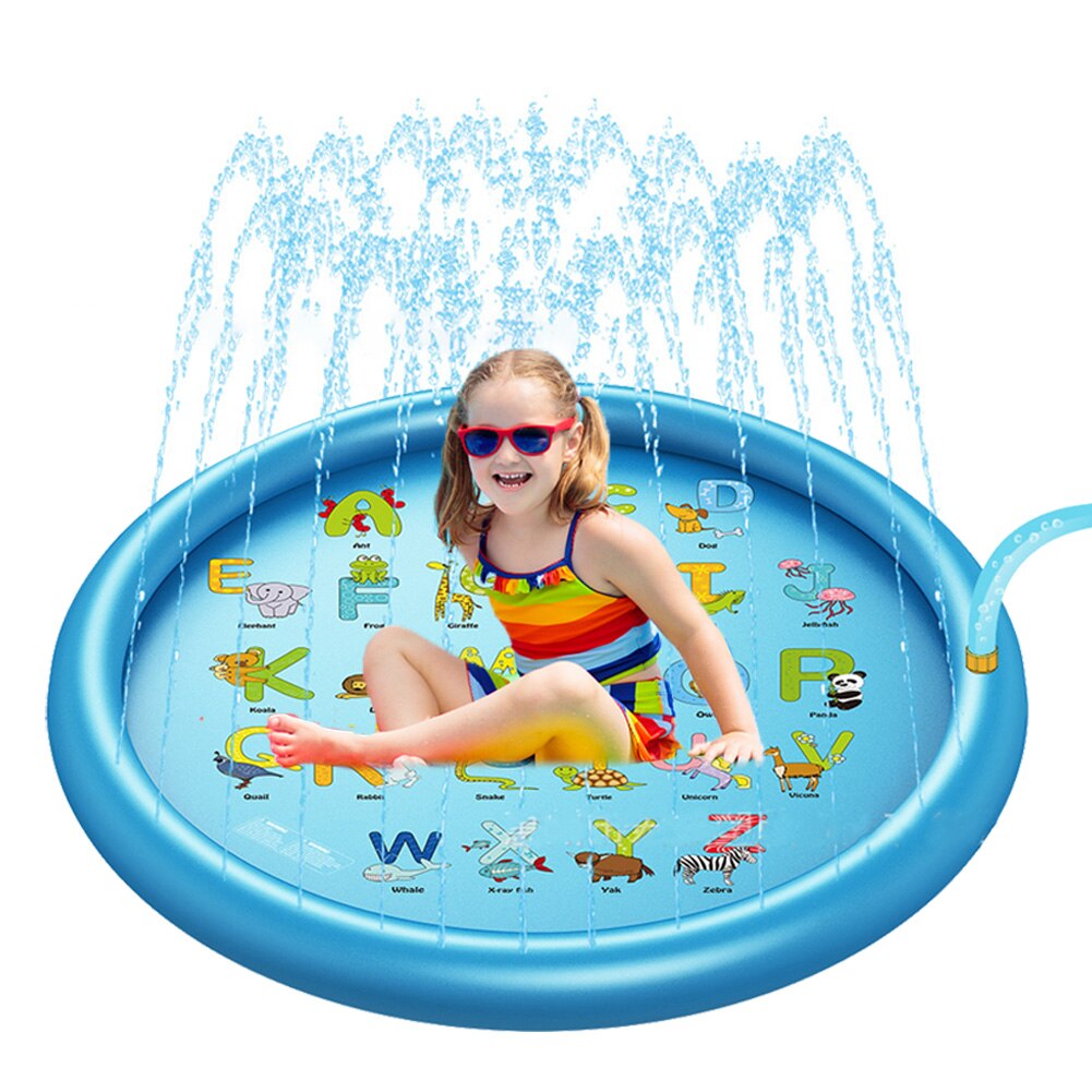 Kinderen Spelen Water Mat Games Strand Pad Kids Outdoor Waternevel Strand Mat Gazon Opblaasbare Sprinkler Kussen Speelgoed Kussen