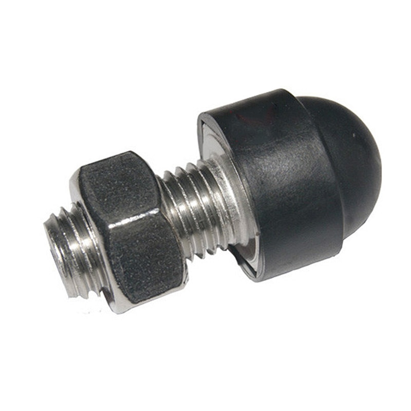10pcs 15mm/0.59in M8 Plastic Hex Screws Nuts Head Cap Cover Accessory