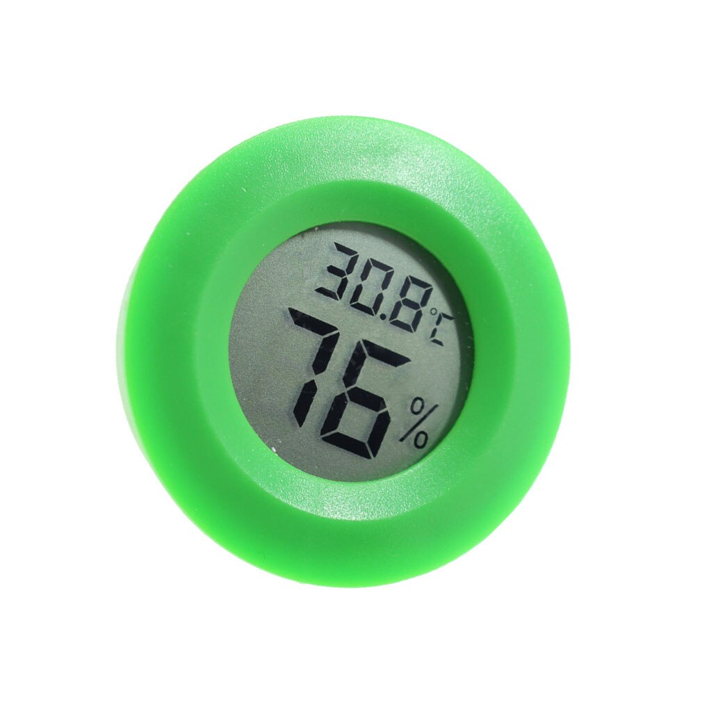 Mini Lcd Digitale Thermometer Hygrometer Koelkast Vriezer Tester Temperatuur Vochtigheid Meter Detector Thermografiek Huisdier Auto 'S: green