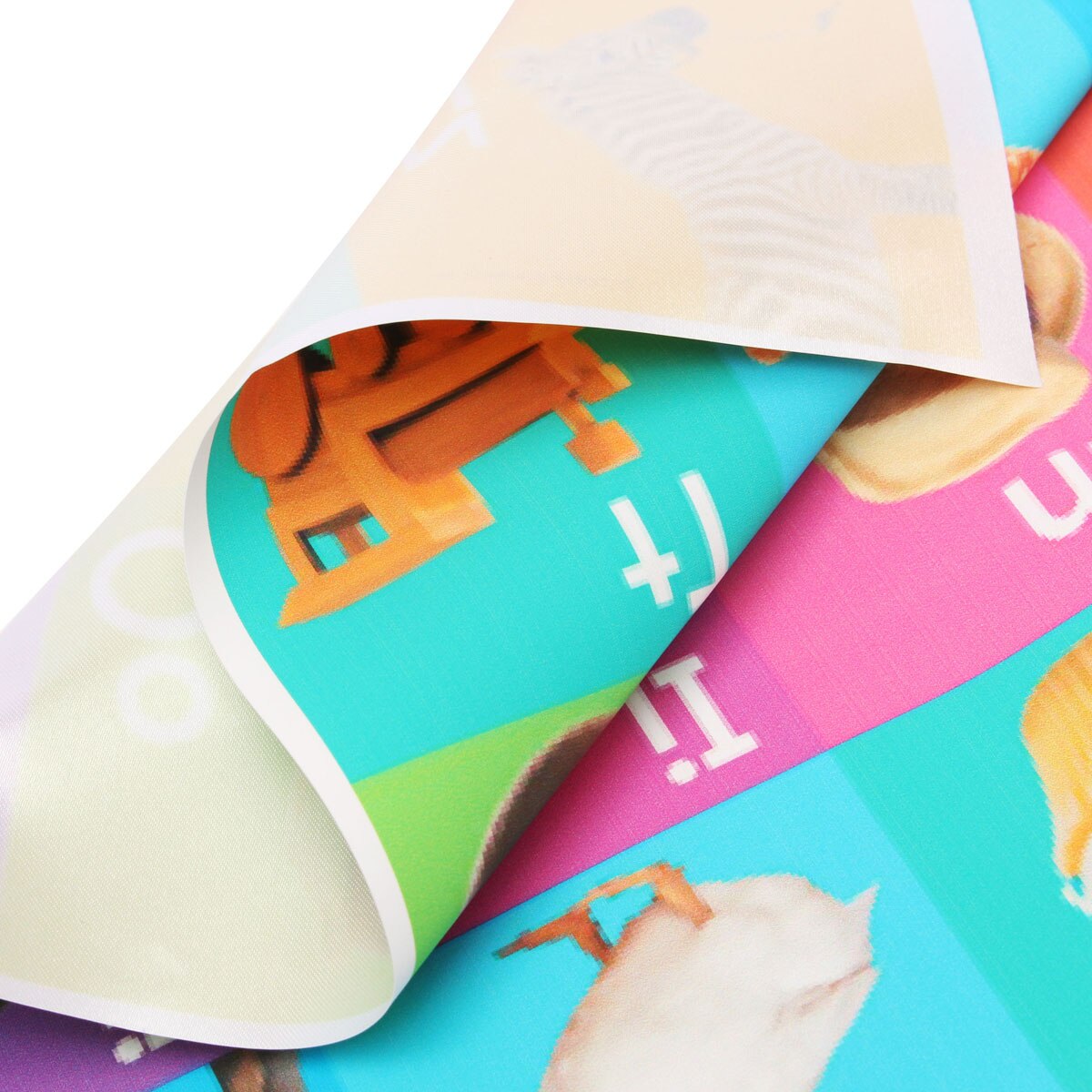 ABC Kids Education English Language Poster A4 Alphabet Animal Poster Baby Early Learning Silk Light Canvas Painting Home Decor