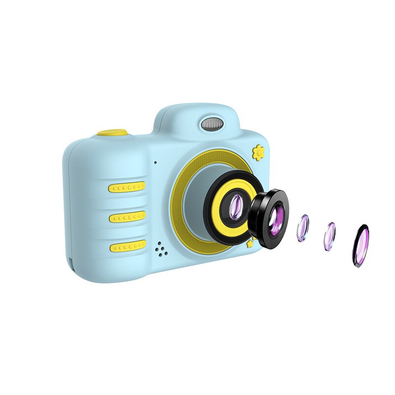 Kids Camera Mini Kinderen Slr Camera 2.4 Inch Scherm 8Mp Met 16G Het Kaart Dual Lens