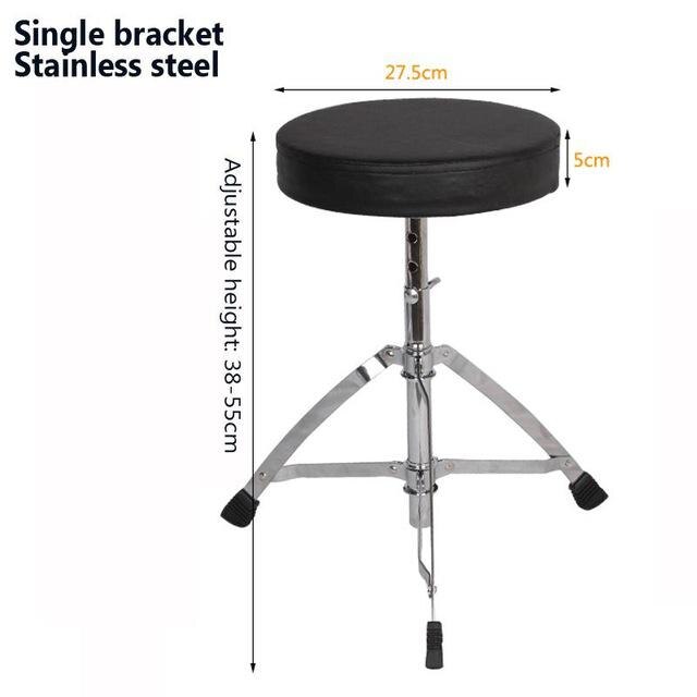 Folded stainless steel Drum stool single erhu electronic drum metal piano stools keyboard electric steel lifting rack stool: 3