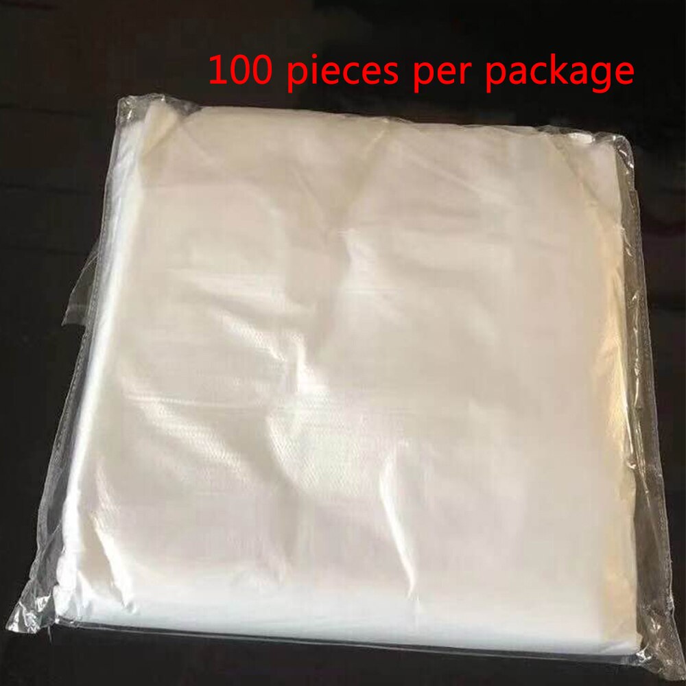 50/100 Pcs Disposable Hairdressing Capes PE Waterproof Apron Cutting Perm Dye Hair Cape Barber Transparent Hairdressing Cloth: 100 pieces