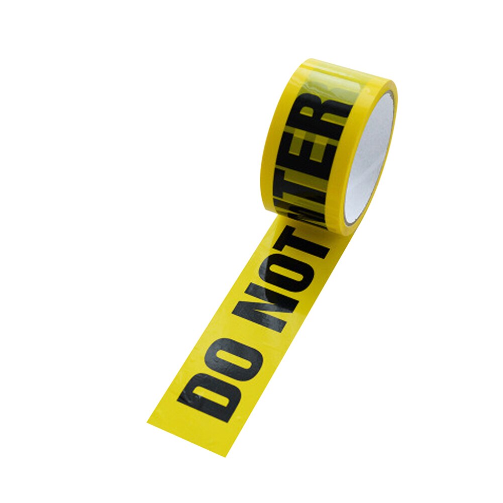 1 Roll Warning Tape Yellow Caution Tape Remind Work Safety Adhesive Tapes For Safety Barrier For Police Barricade 4.8cm×25M: DO NOT ENTER