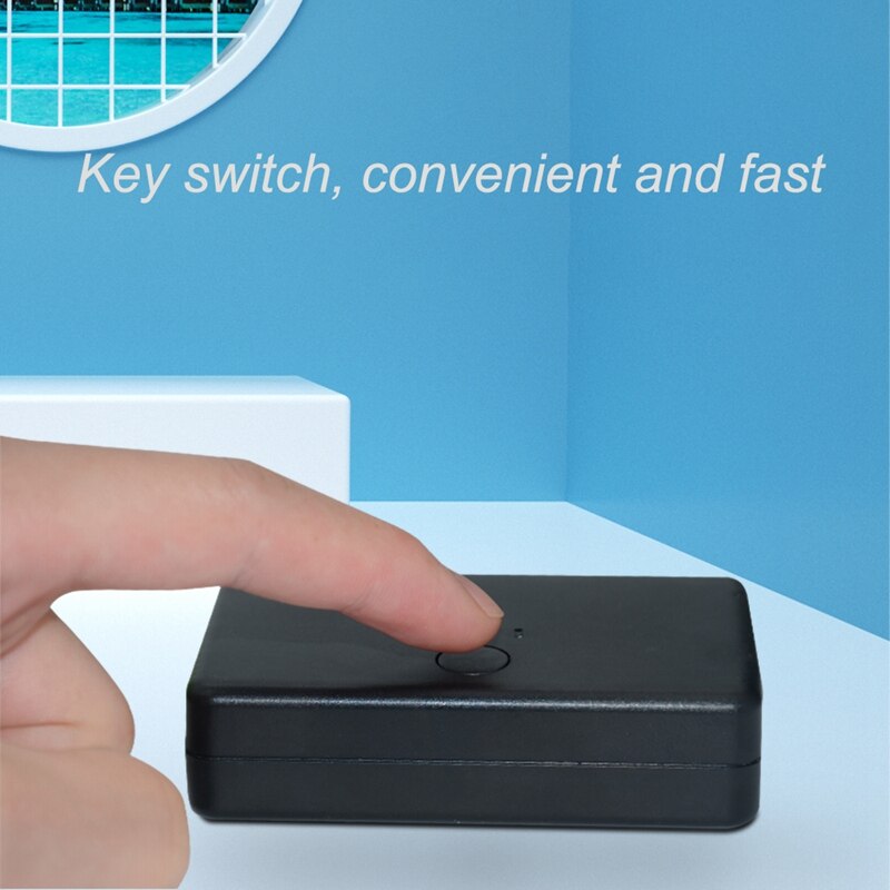 2 Ports Network Switch 2 in 1 Out Ethernet Network Cable Splitter Connector Adapter