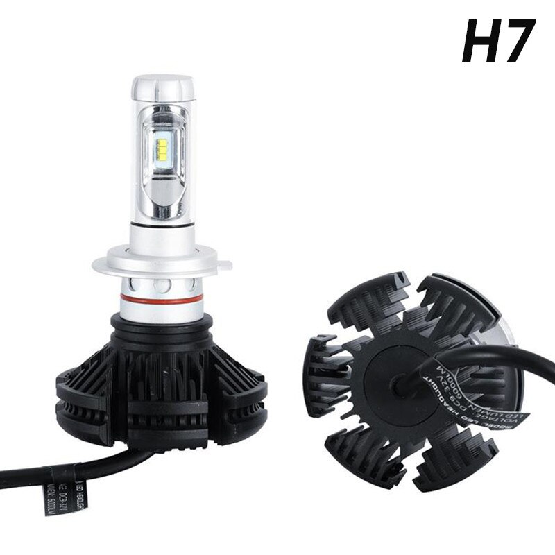 Auto Bausatz LED H7 6500K 8000LM H1 H8 H3 H8 H9 H11 9005 HB4 H13 Auto LED-lampen X3 LED Scheinwerfer 6000LM 50W H4 Birne Helle lampe Licht