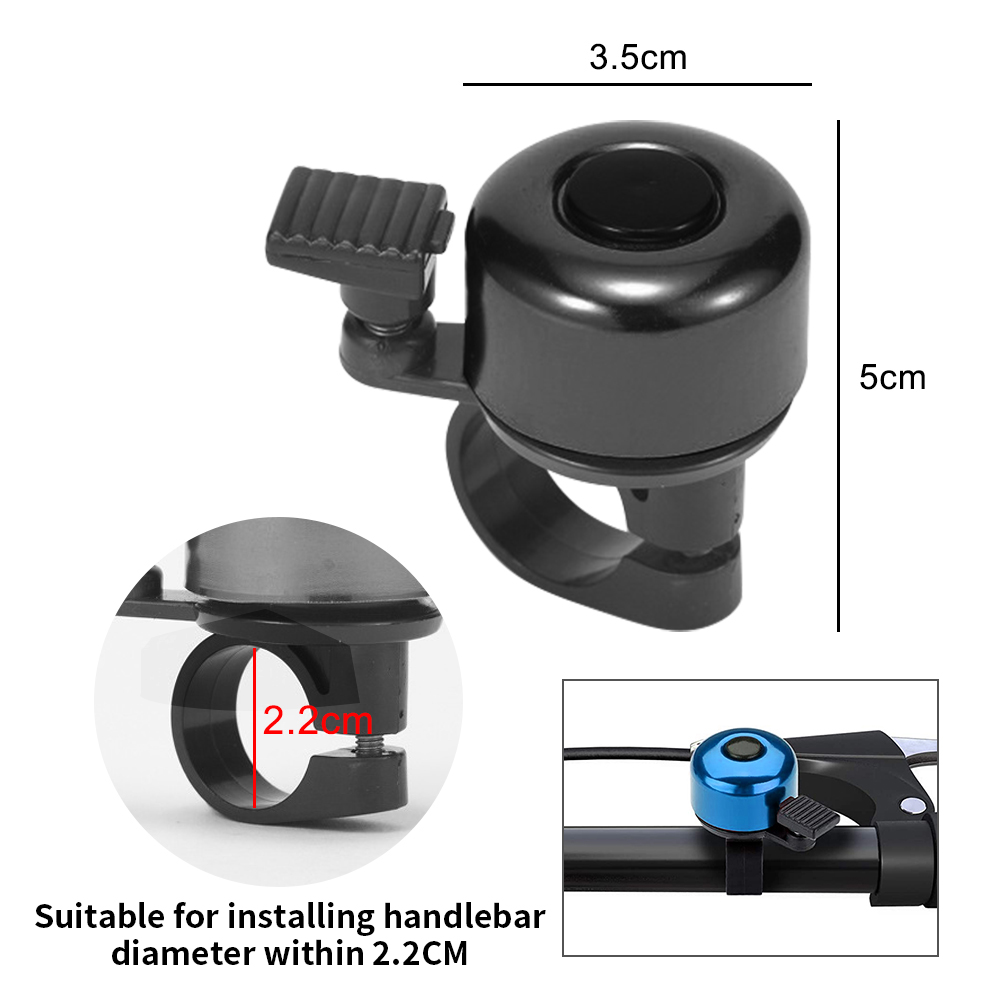 Timbre de bicicleta MTB, bocina de alarma de advertencia de seguridad para bicicleta de aleación de aluminio, fácil de instalar, timbre para manillar de bicicleta, accesorios para ciclismo
