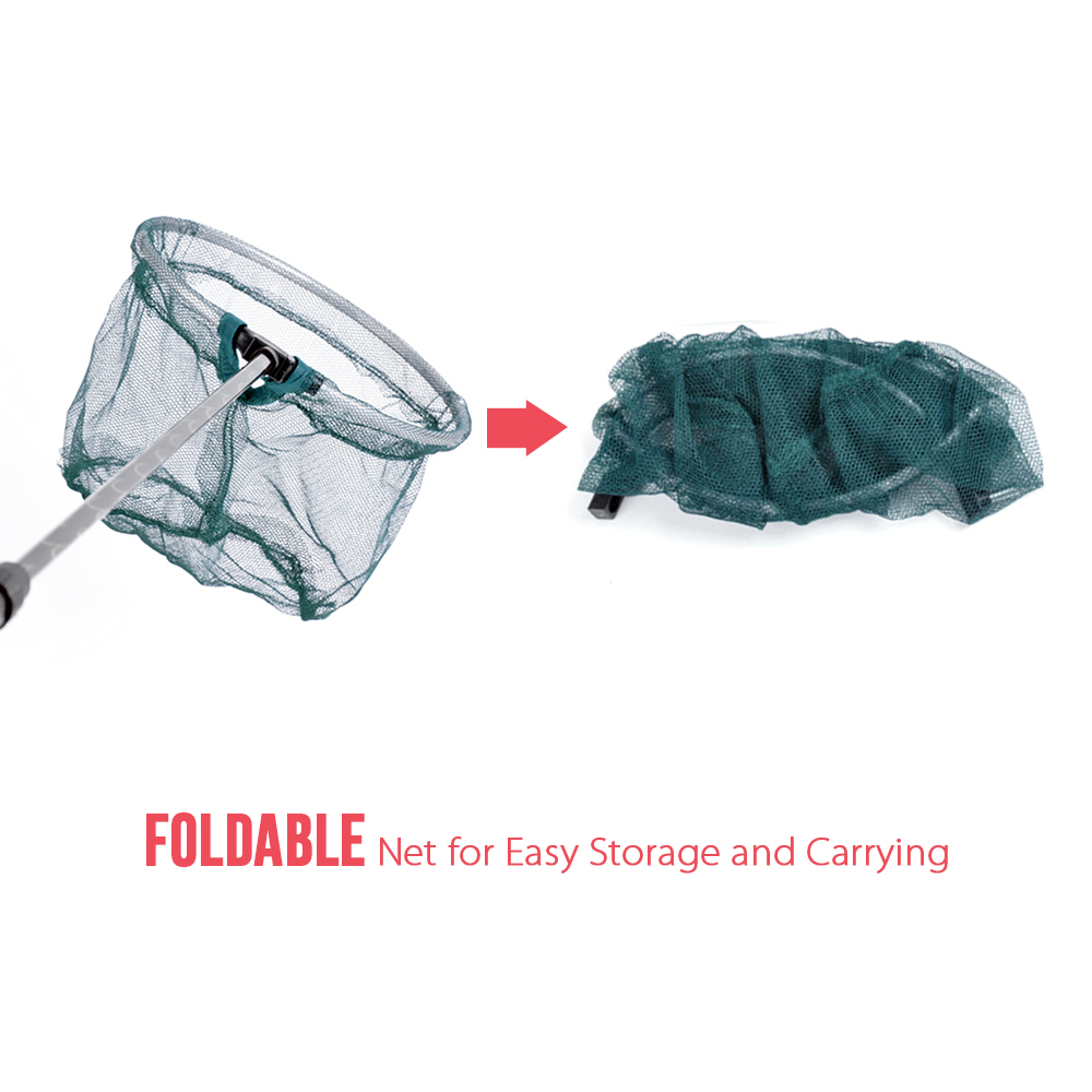 Lixada Fishing Net 145/180cm Retractable Telescoping Aluminum Alloy Fishing Landing Net crayfish catcher trap for Carp Pesca