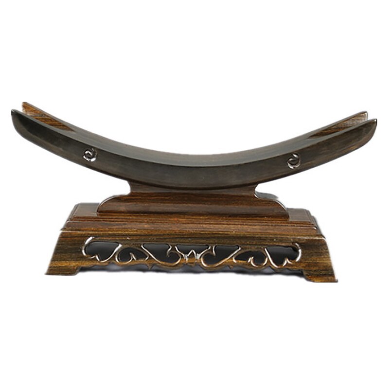 Sword Stand Solid Wood Sword Display Katana Stand Holder Crescent Shape for General Swords