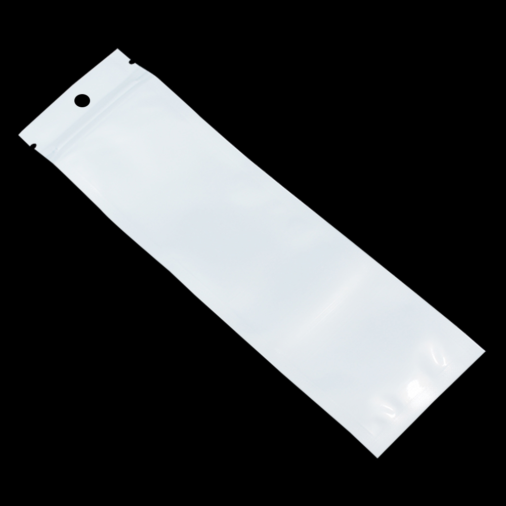 White/Clear Self Seal Rits Plastic Verpakking Pouch Bag Pack Ziplock Zip Lock Opbergtas Retail Pakket Met Hang gat