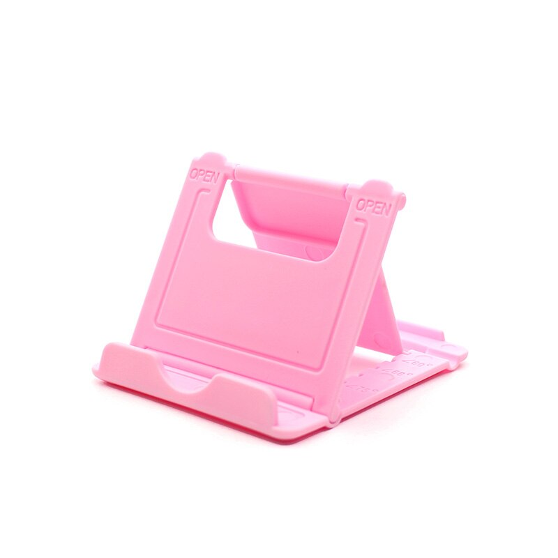 Uchwyt na telefon stojak na biurko do telefonu komórkowego uchwyt na telefon Xsmax Huawei P30 plastikowy składany uchwyt na biurko Smartphone: B-pink