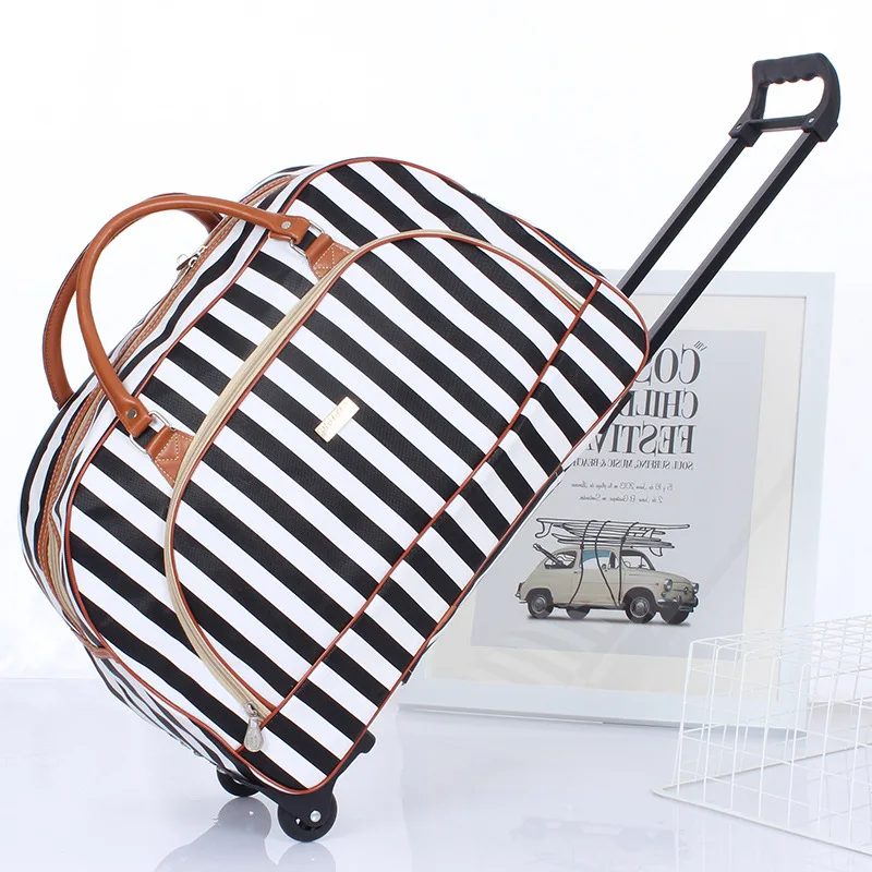 Trolley-Reisekoffer, Reisetasche, Handgepäck, wasserdichter Trolley-Koffer, große Kapazität, Roll-Reisetasche auf Rädern, Boarding-Tasche: green