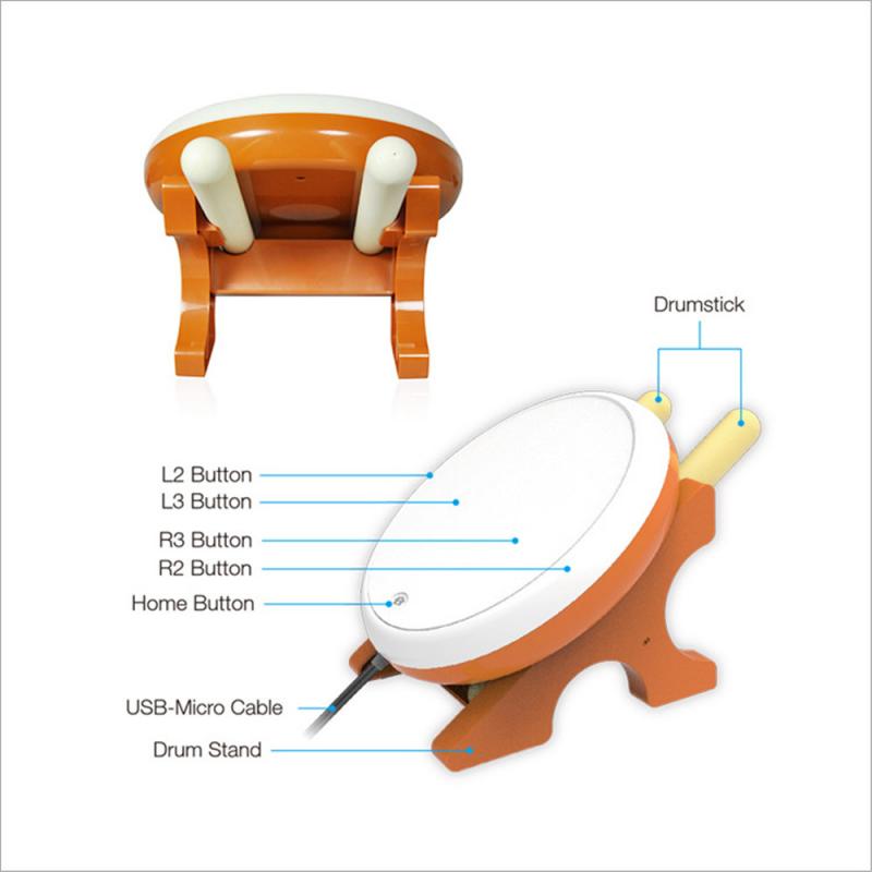 For Switch Taiko Game Drum Controller Set Television Somatosensory Game Taiko Game Drumstick Rod Games Accessories For Nintendo