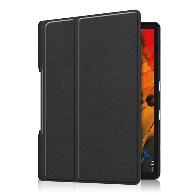 IBuyiWin magnetyczna skóra poliuretanowa etui na lenovo Yoga zakładka 5 YT-X705F 10.1 cala Tablet Funda Capa pokrywa do jogi Smart Tab + Film + długopis: black