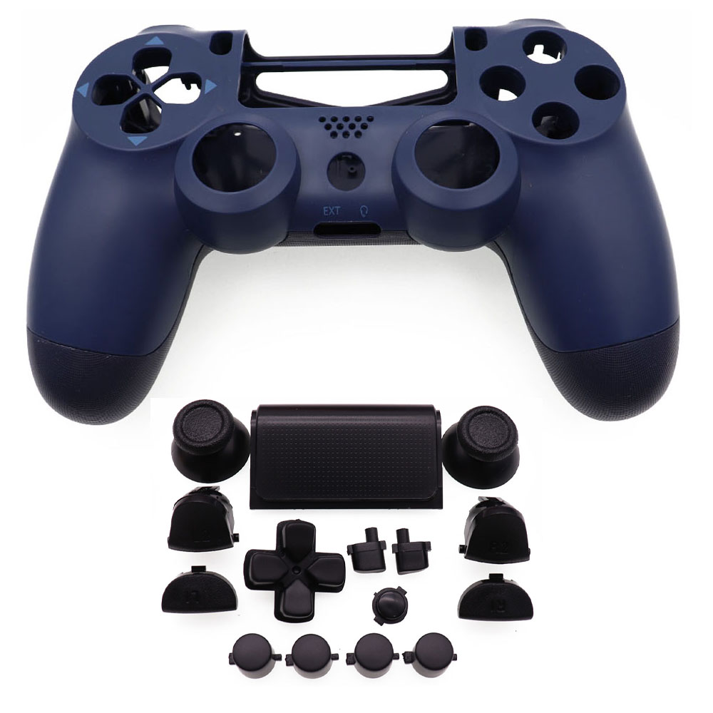 TingDong Full Plastic Hard Shell + Buttons Mod Kit For JDS JDM-050 055 For PS4 5.0 Controller Housing Cover Case