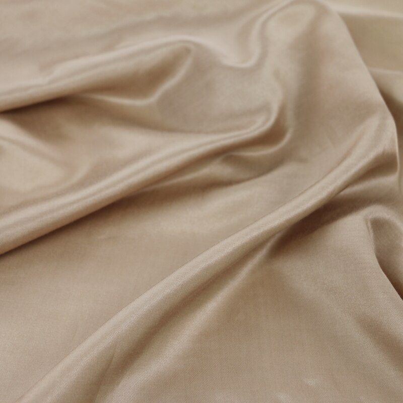 50cm*140cm kamel klänning pyjamas material siden bomull charmeuse tyg skjorta foder gör-det-själv-kläder