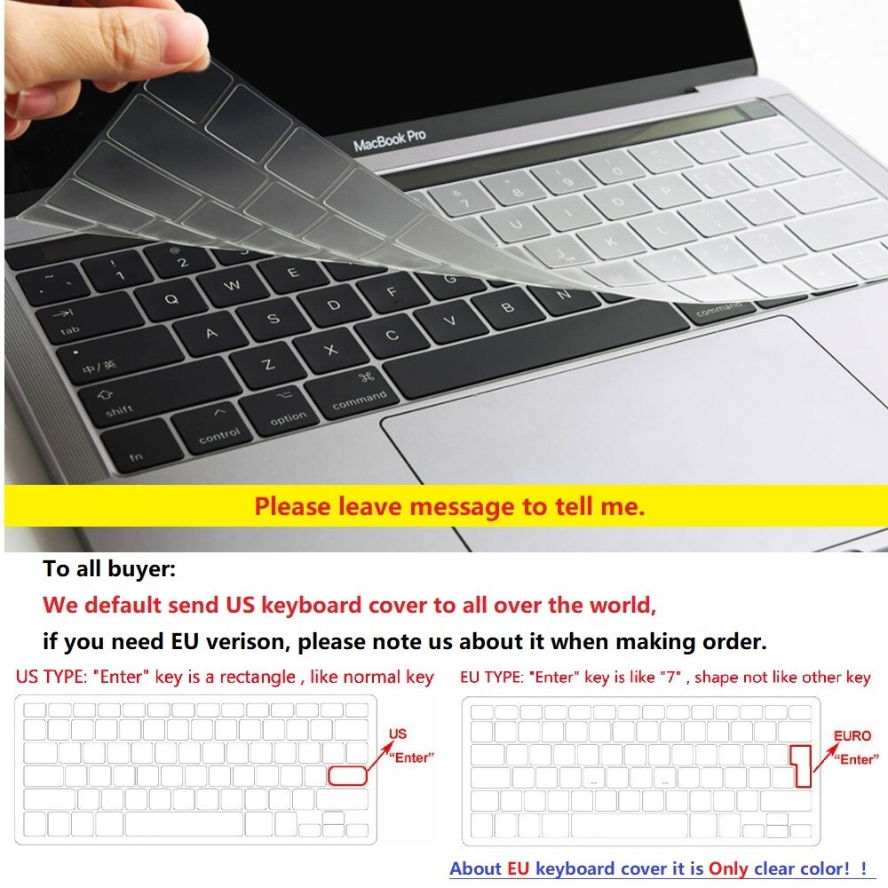 Crystal Hard Case Shell+Keyboard Cover Only For Apple MacBook 13" Old White Macbook model :A1181