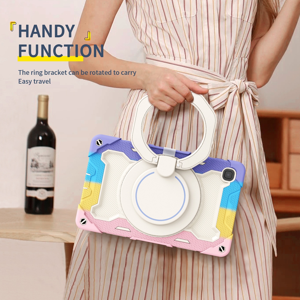 Kids Case for Samsung Galaxy Tab A7 Lite Case 8.7 Inch SM-T220 T225 Tablet Protective Cover with 360 Rotation Handheld Funda