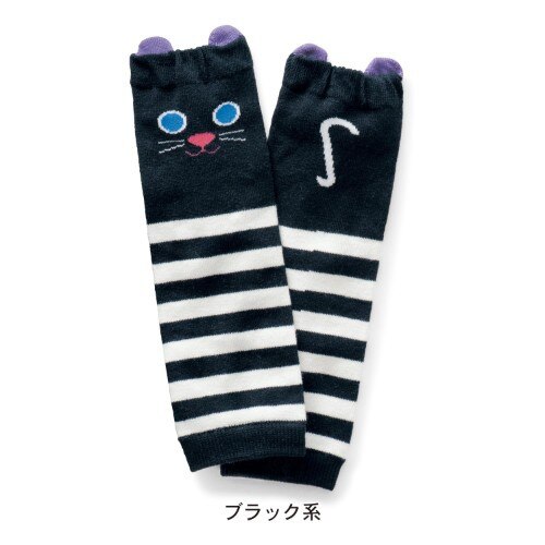 10pair/lot Cartoon Air Conditioning Baby Leg Warmers Baby Boys Girls Toddler Knee-length Striped Leg Warmer Atws1713: black