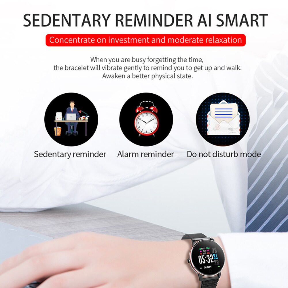 Smart bracelet Portable Large Screen Waterproof Intelligent Photo Sports Bracelet With Step Counting Health Monitoring